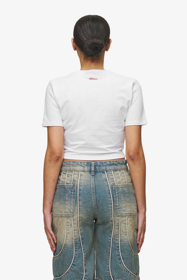 Pegador Jayde Baby Tee White Red Fabrikpreis