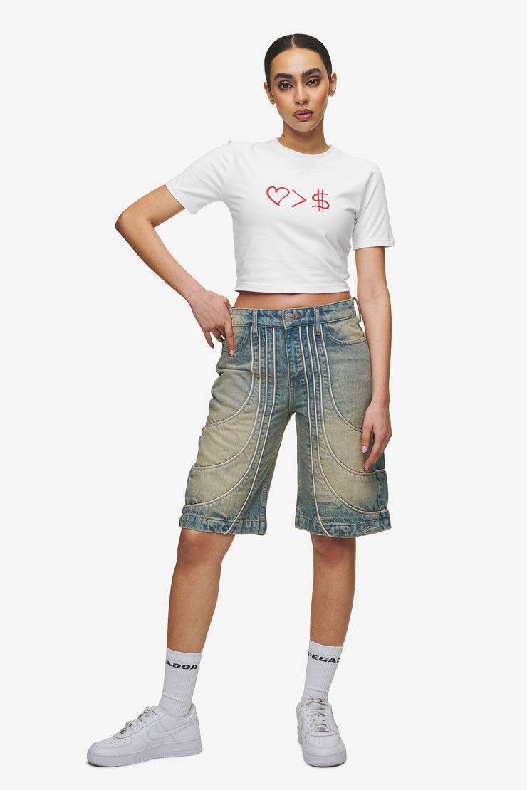 Pegador Jayde Baby Tee White Red Fabrikpreis