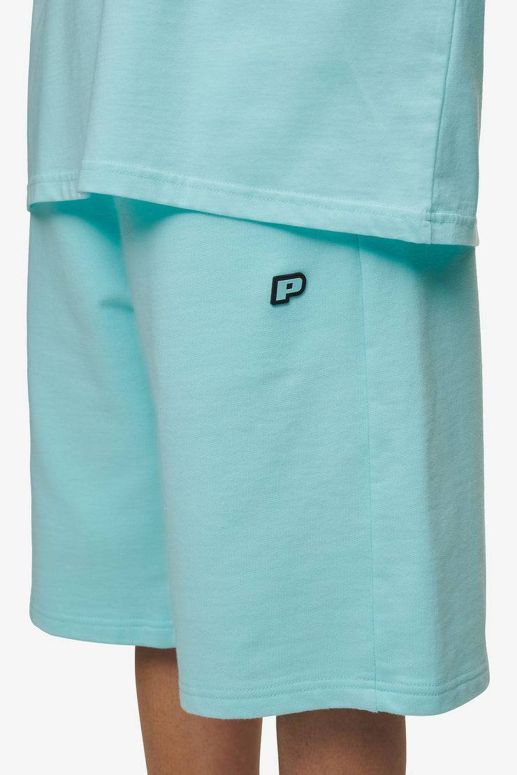 Pegador Leono Overknee Heavy Sweat Shorts Washed Sky Blue Gum Preisnachlass