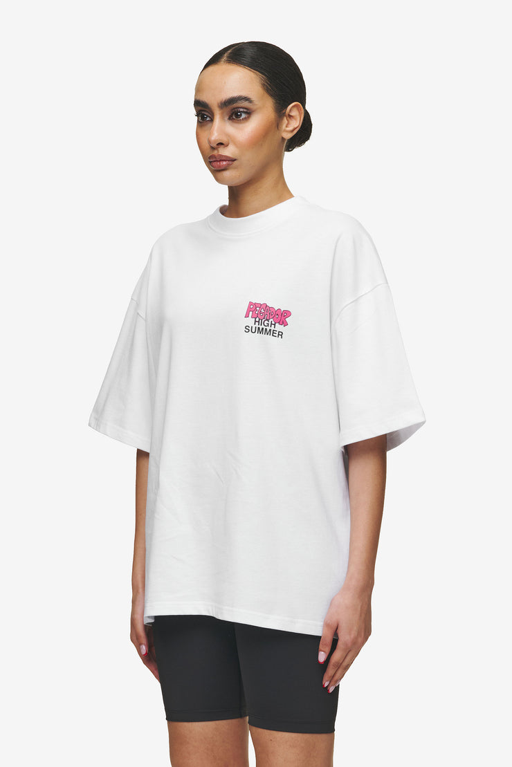 Pegador Farrar Boxy Tee White Muttertagsangebot
