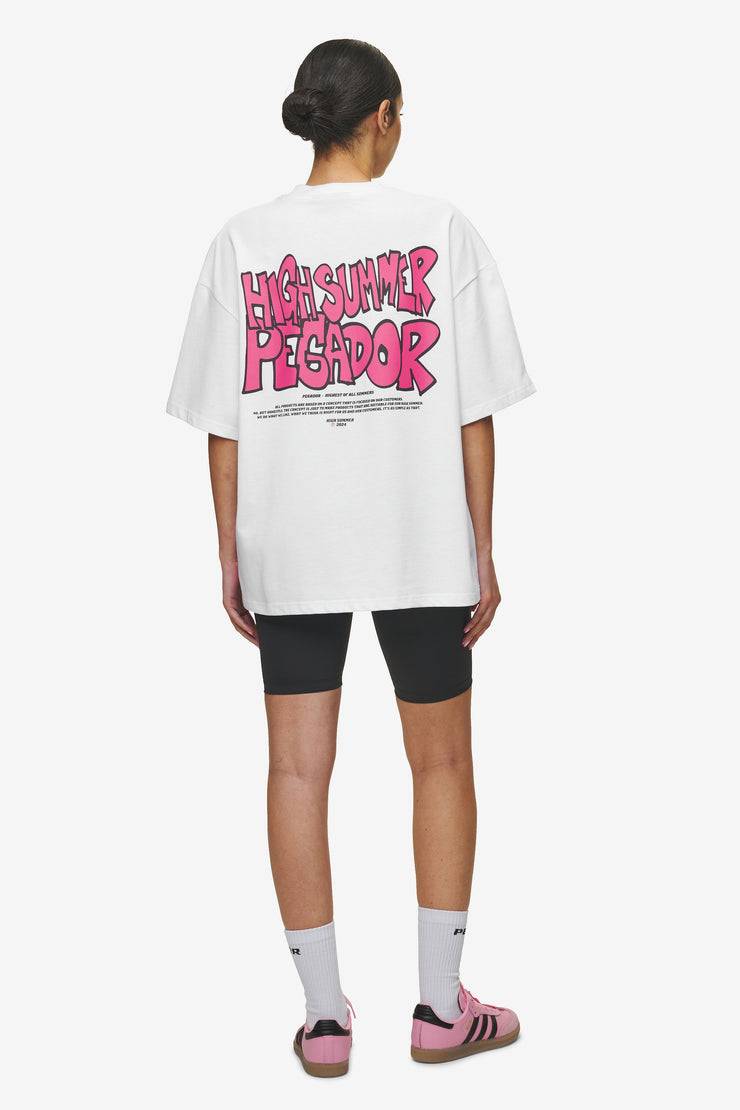 Pegador Farrar Boxy Tee White Muttertagsangebot