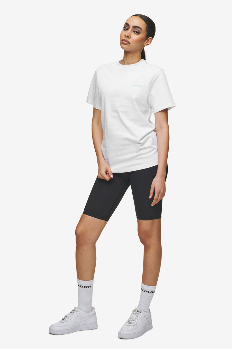 Pegador Logo Slim Tee White Sky Blue Jubiläumsangebot