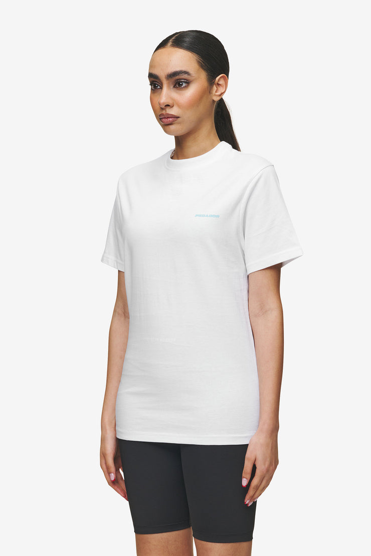 Pegador Logo Slim Tee White Sky Blue Jubiläumsangebot