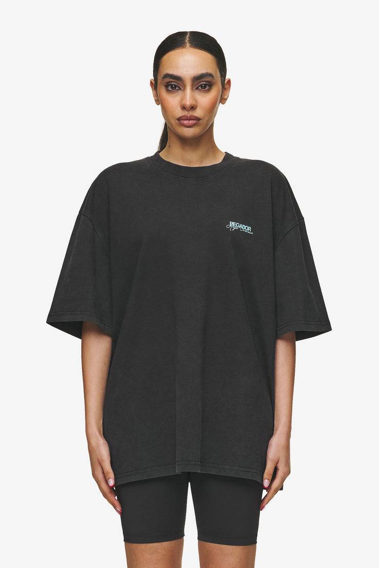 Pegador Patino Oversized Tee Vintage Black Lagerräumung