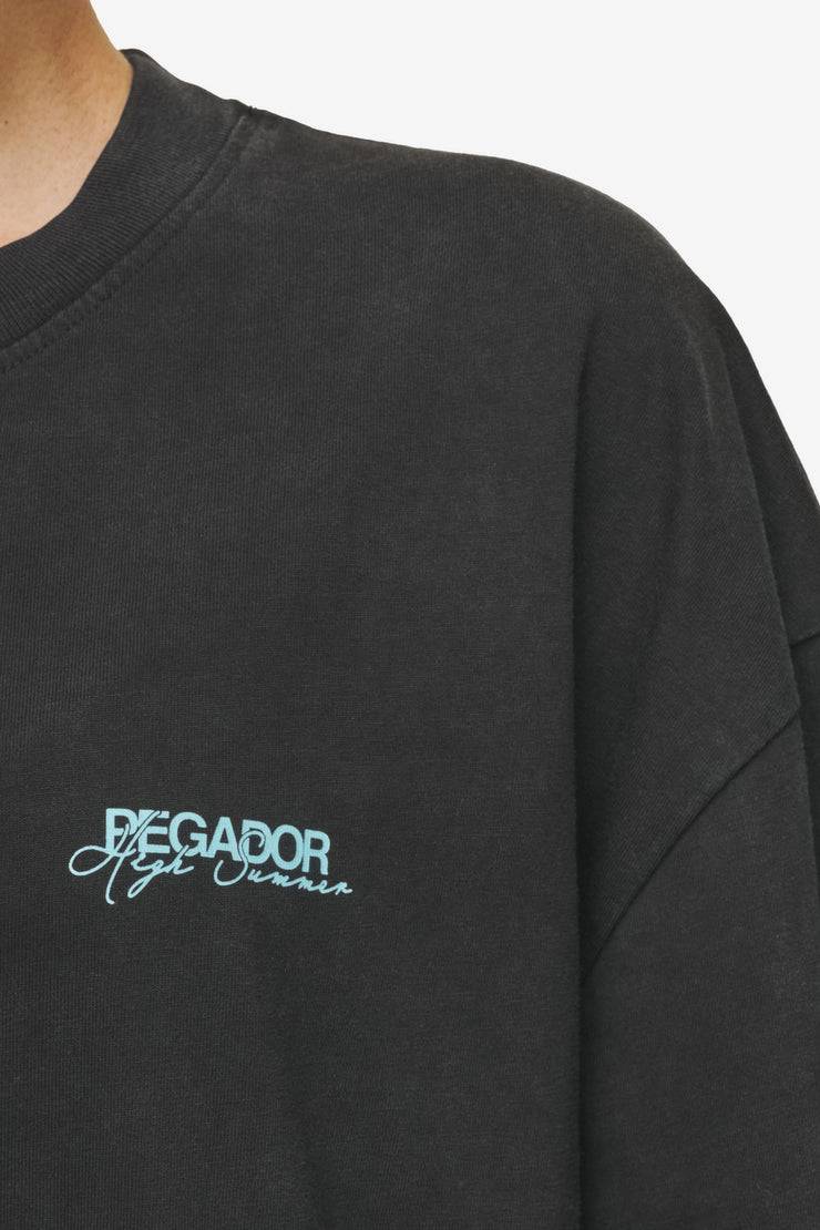 Pegador Patino Oversized Tee Vintage Black Lagerräumung