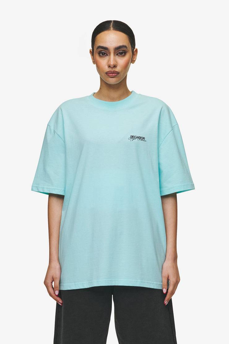 Pegador Patino Oversized Tee Washed Sky Blue Heißer Verkauf