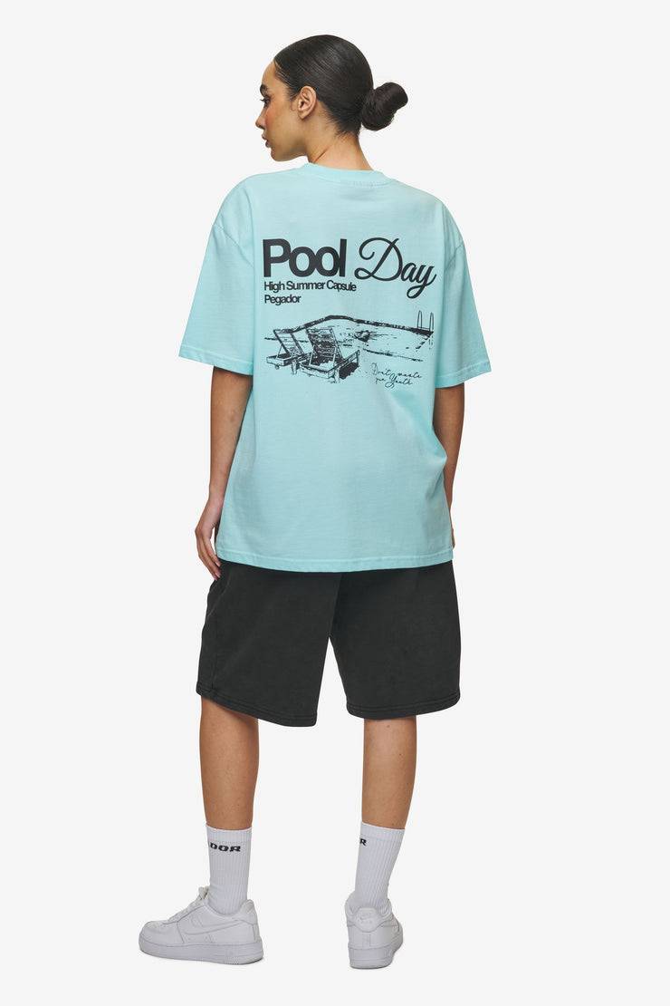 Pegador Patino Oversized Tee Washed Sky Blue Heißer Verkauf