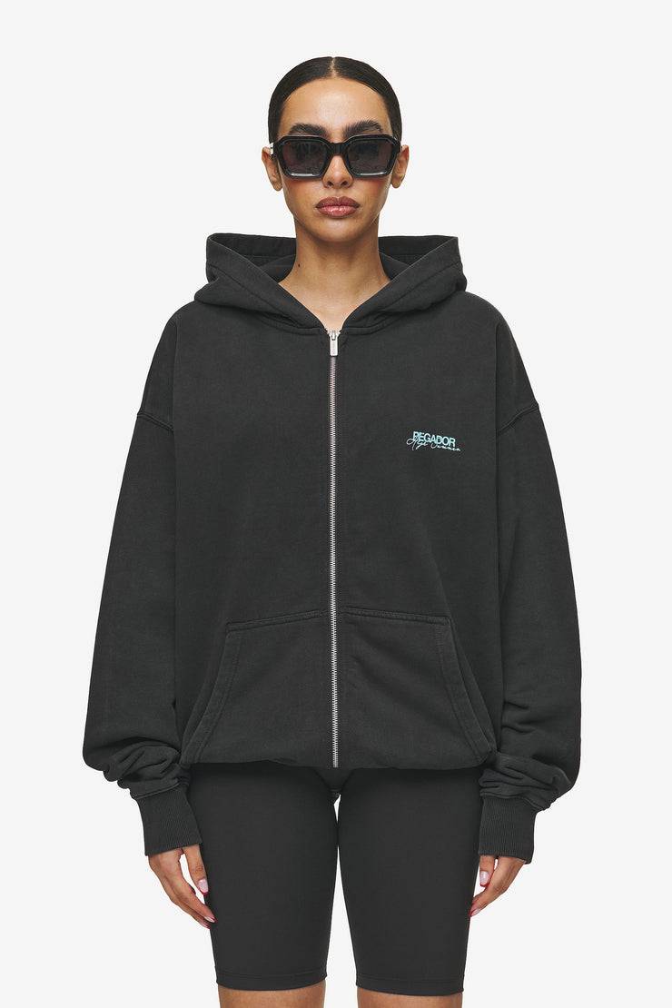 Pegador Patino Oversized Sweat Jacket Vintage Black Top Angebot