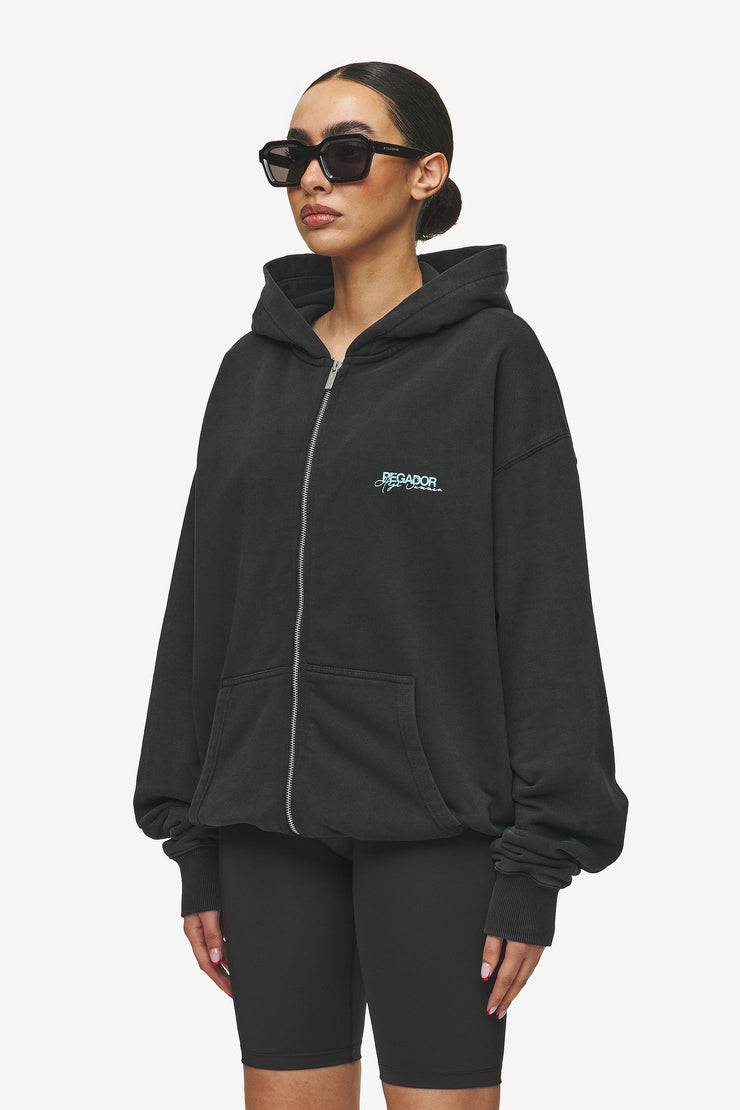 Pegador Patino Oversized Sweat Jacket Vintage Black Top Angebot