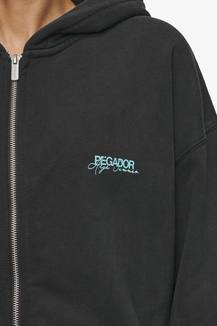 Pegador Patino Oversized Sweat Jacket Vintage Black Top Angebot