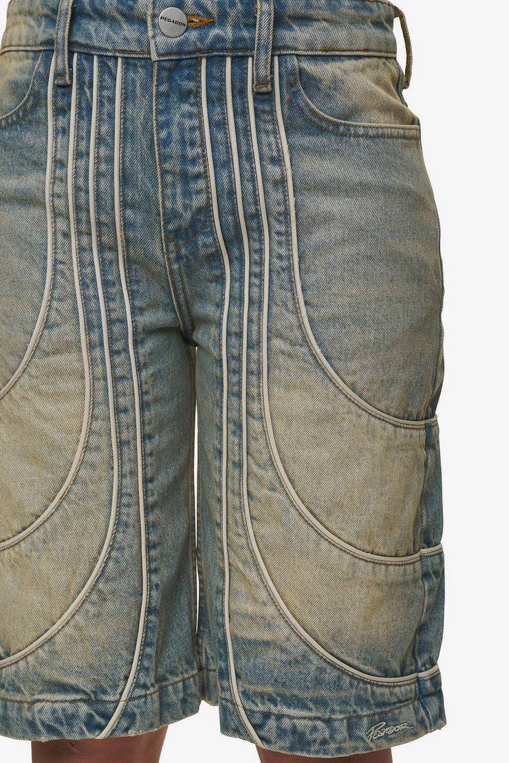 Pegador Treasure Jorts Vintage Blue Neueste Mode