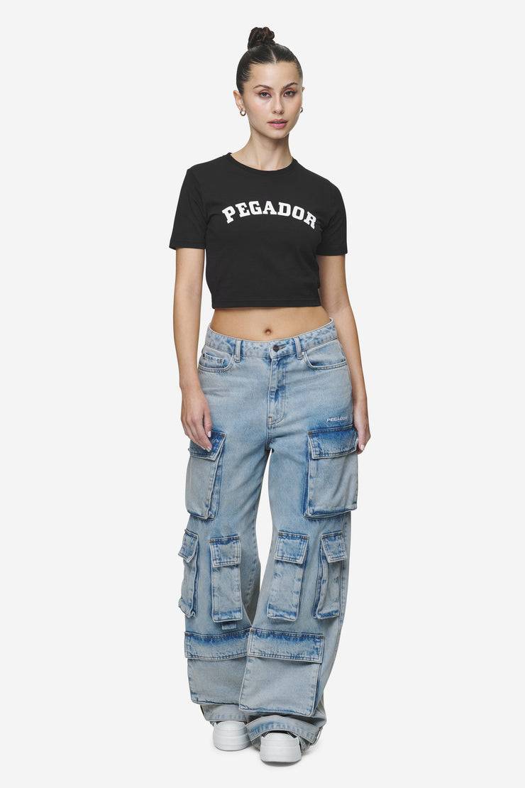 Pegador Jenna Cropped Baby Tee Black Exklusive Angebote