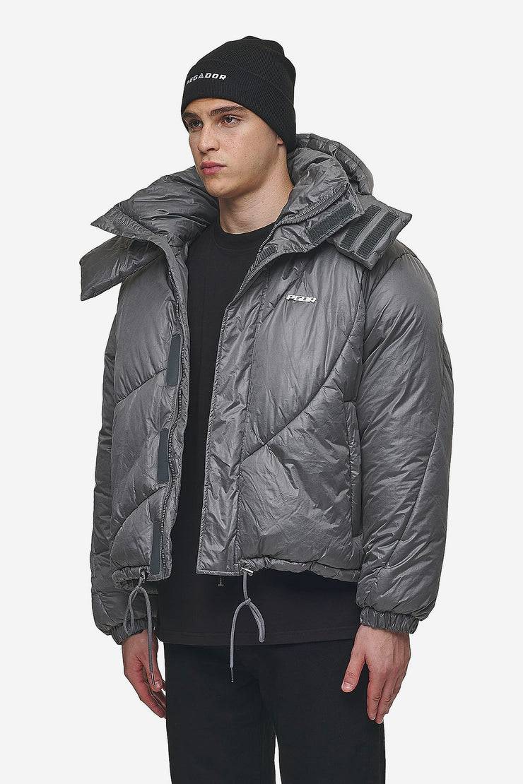 Pegador Henry Vintage Oversized Puffer Jacket Anthracite Tiefpreis