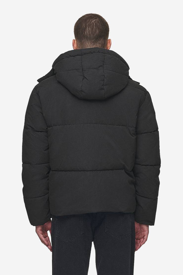 Pegador Carvel Water-Reactive Logo Puffer Jacket Black Kostenlose Rückgabe