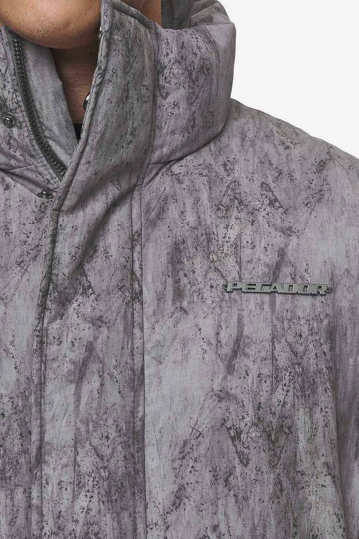 Pegador Lavoy Ripstop Crushed Cropped Boxy Puffer Jacket Steel Grey Bis zu 50% Rabatt