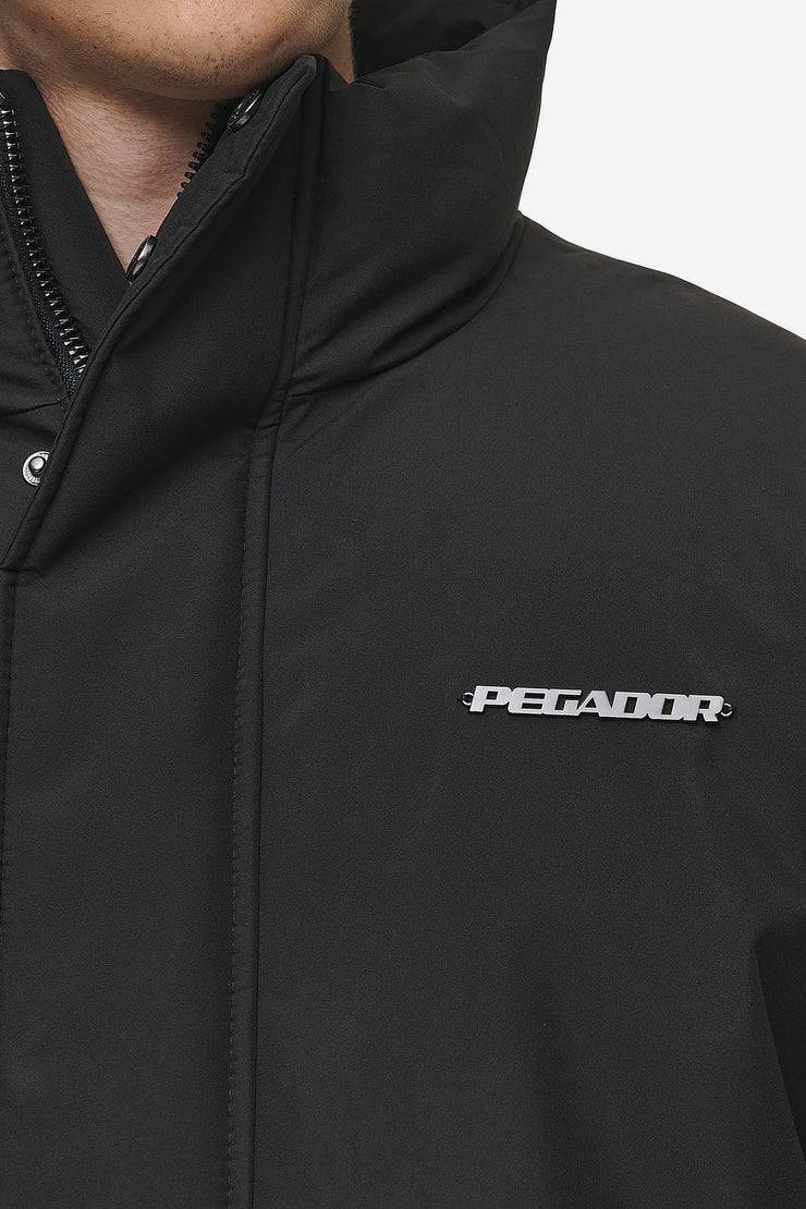 Pegador Lavoy Cropped Boxy Puffer Jacket Black Bis zu 65% Rabatt