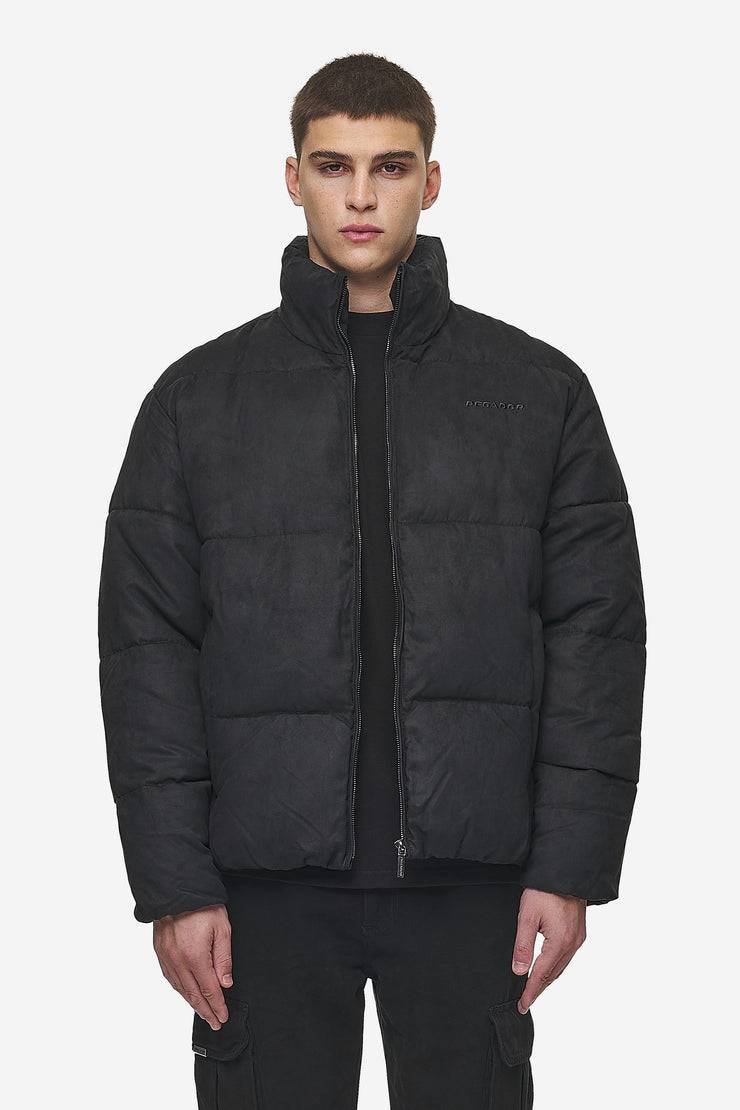 Pegador Sidan Velour Puffer Jacket Black Nur für heute