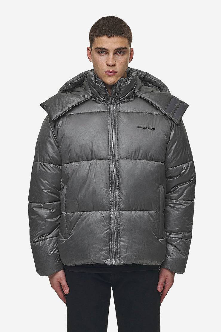 Pegador Marten Vintage Puffer Jacket Anthracite Sonderangebot der Fabrik