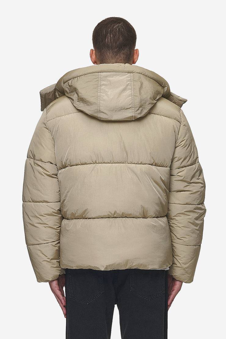 Pegador Marten Crushed Puffer Jacket Beige Vierteljährliche Förderung