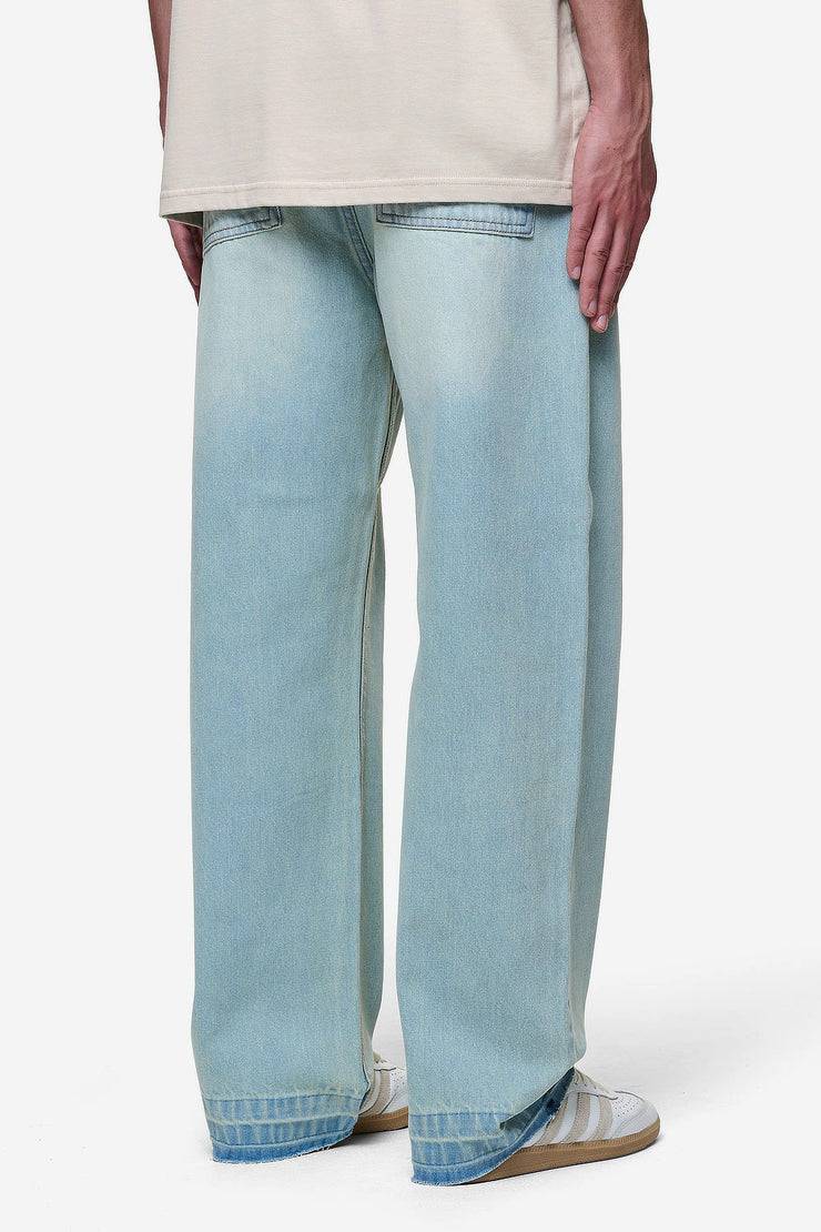 Pegador Barrow Wide Baggy Jeans Sand Washed Blue Nur noch ein Tag übrig