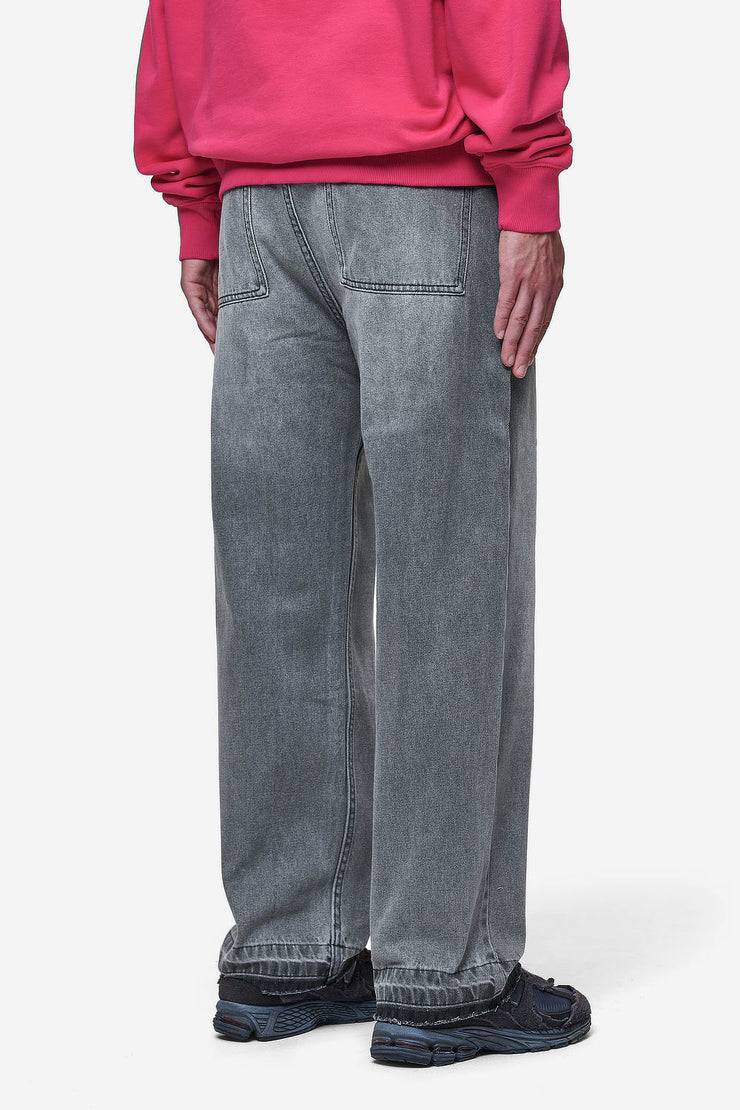 Pegador Barrow Wide Baggy Jeans Washed Anthracite Super Rabatt
