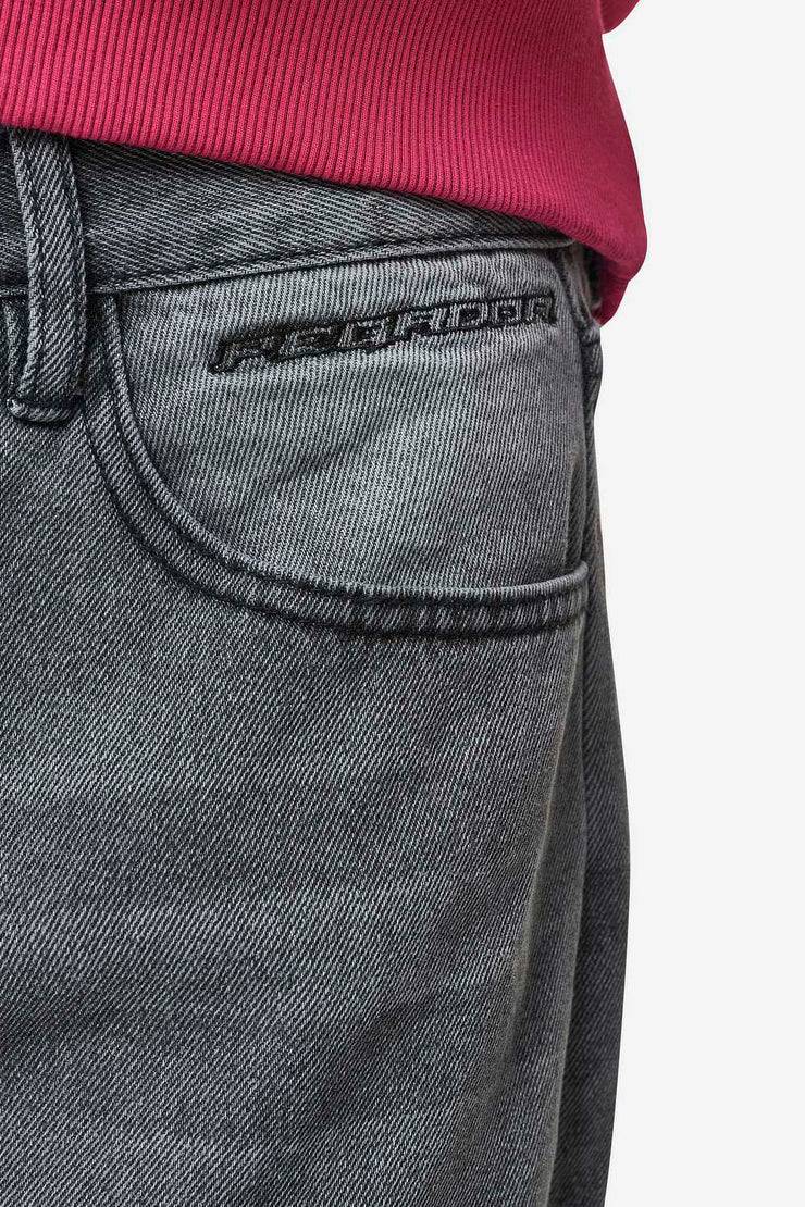 Pegador Barrow Wide Baggy Jeans Washed Anthracite Super Rabatt