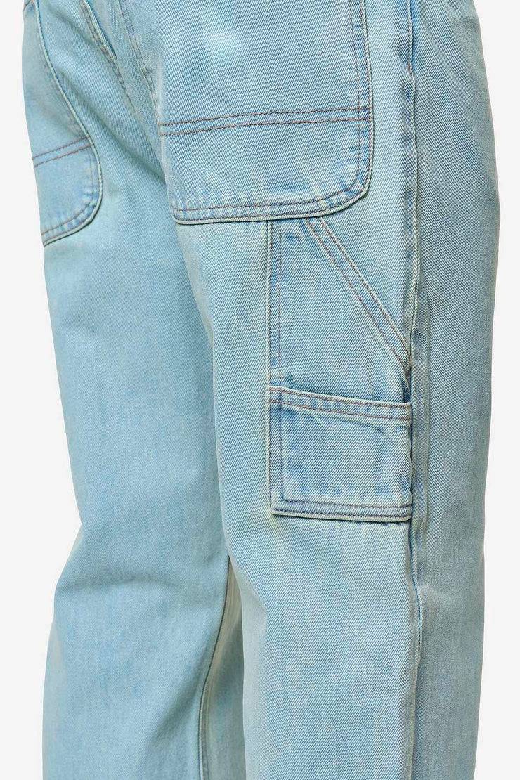 Pegador Daule Baggy Workwear Jeans Sand Washed Blue im Angebot