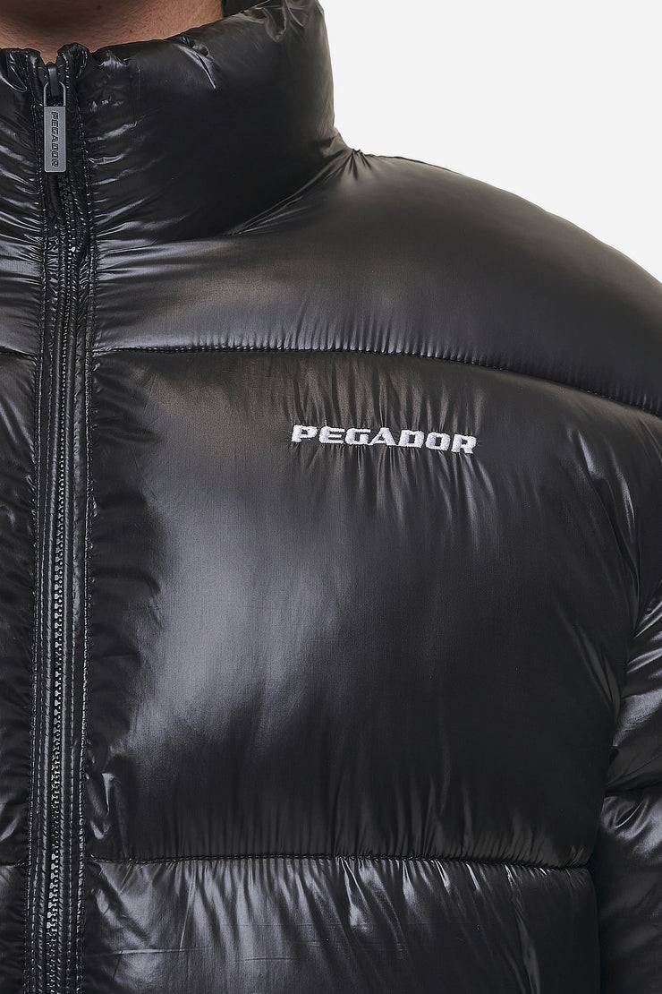 Pegador Solin Light Glossy Puffer Jacket Black Exklusivangebot