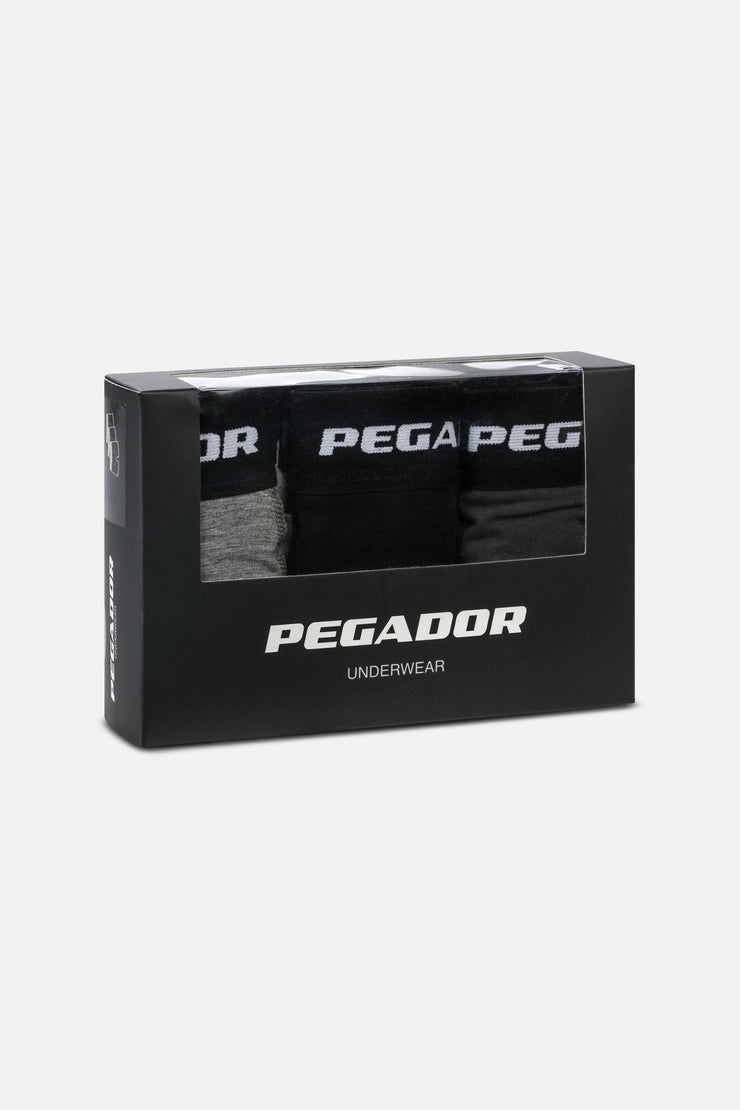 Pegador Tantun Boxershorts 3 Pack Grey Melange Black Anthracite Black Friday