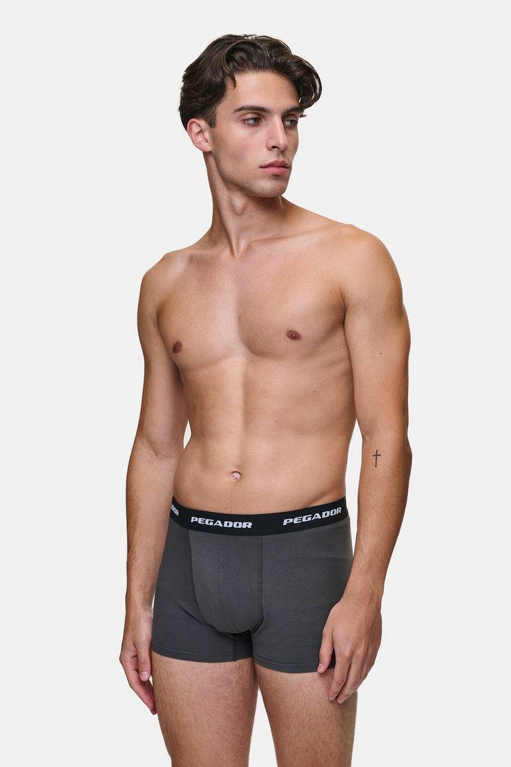 Pegador Tantun Boxershorts 3 Pack Grey Melange Black Anthracite Black Friday
