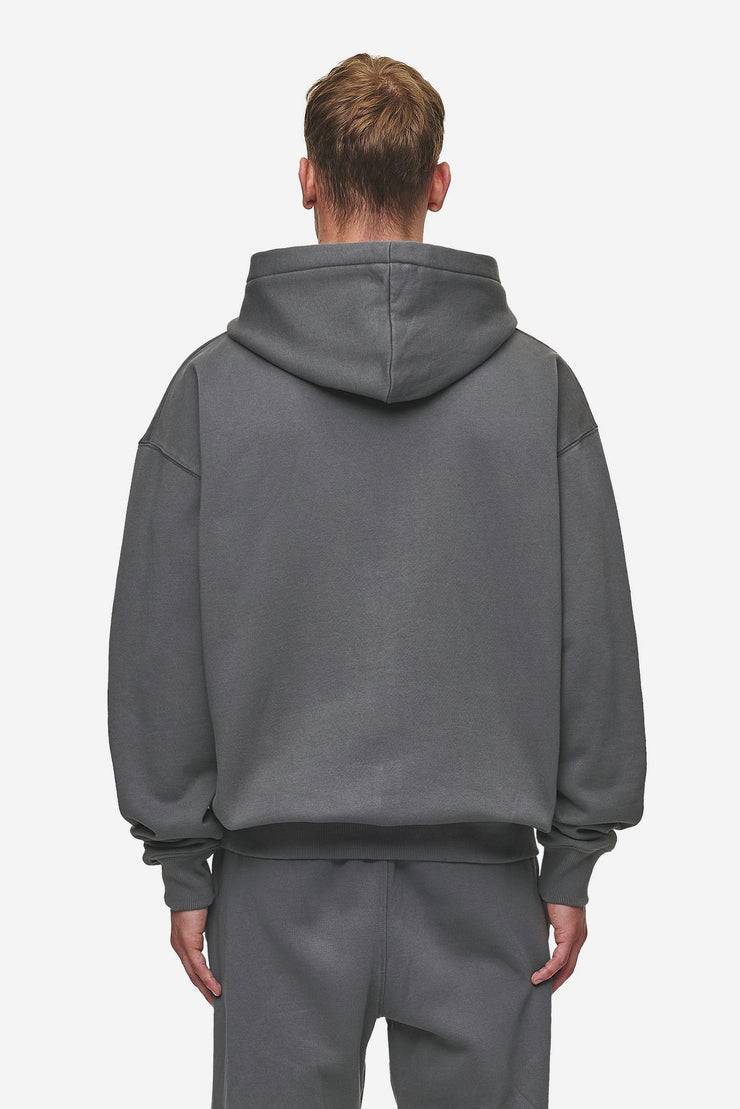 Pegador Logo Oversized Sweat Jacket Washed Anthracite Lagerräumung