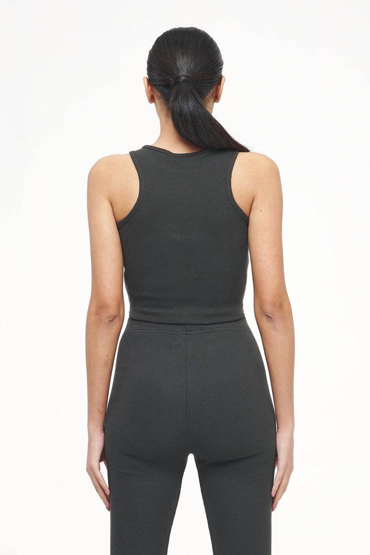 Pegador Ayla Crop Top Vintage Washed Iron Grey Online Outlet