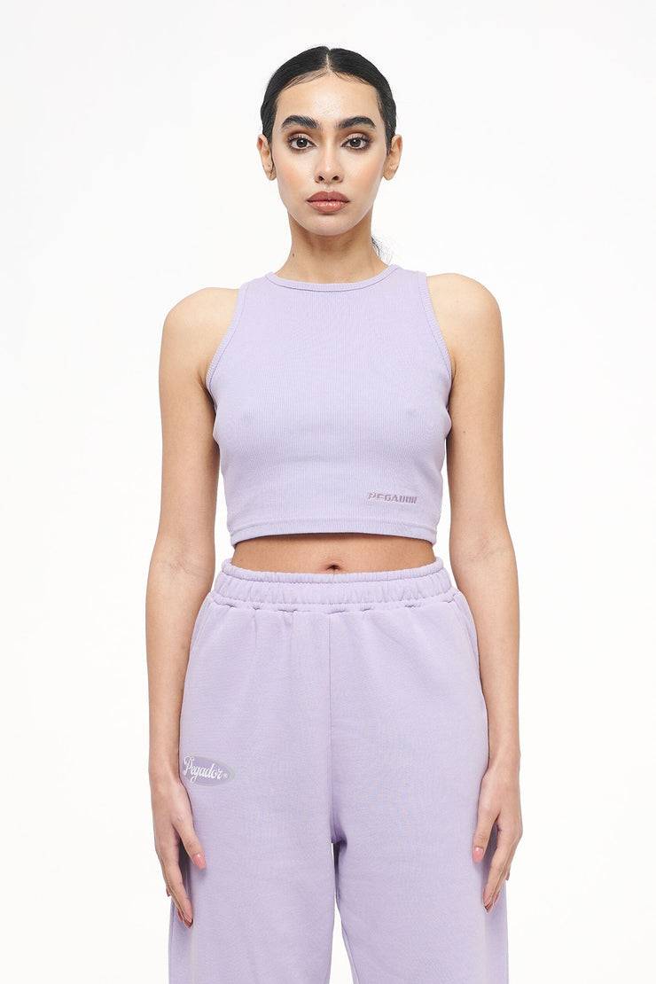 Pegador Ayla Crop Top Vintage Washed Purple Paste Zeitlich begrenztes Angebot