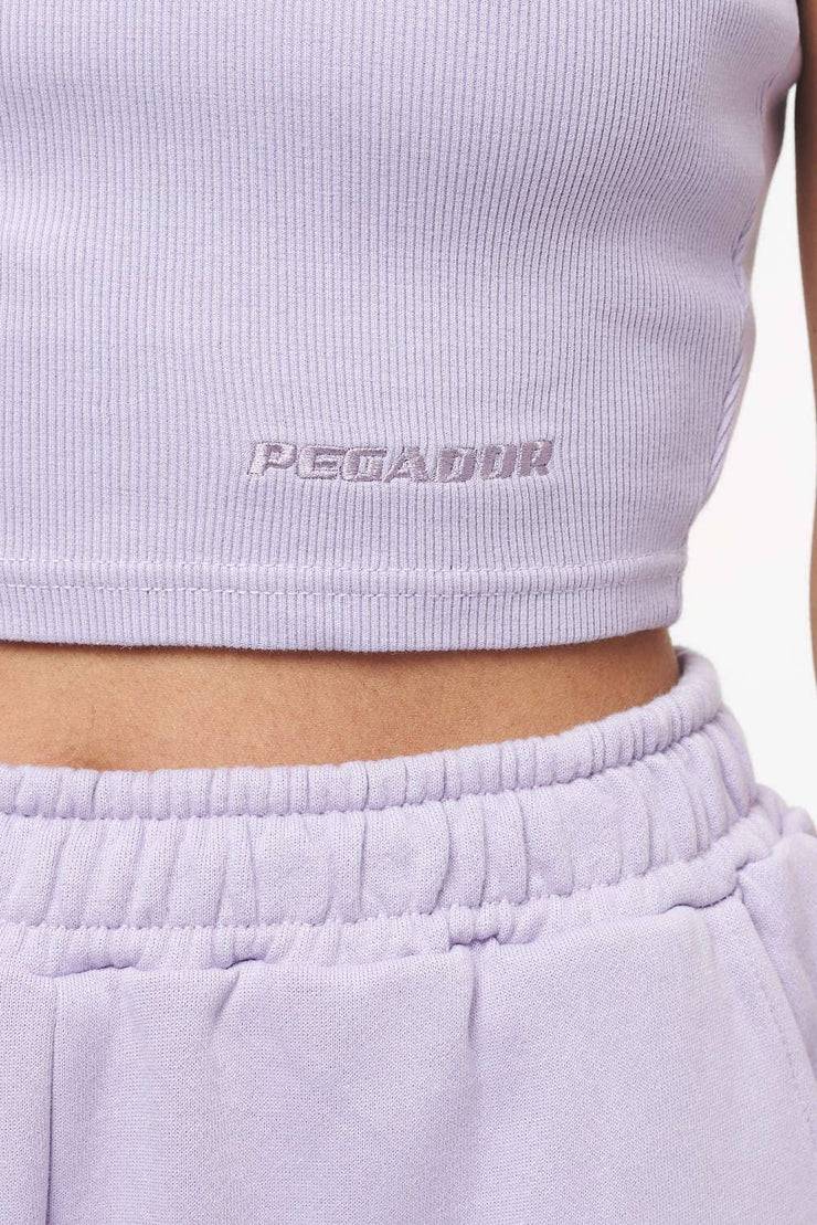 Pegador Ayla Crop Top Vintage Washed Purple Paste Zeitlich begrenztes Angebot