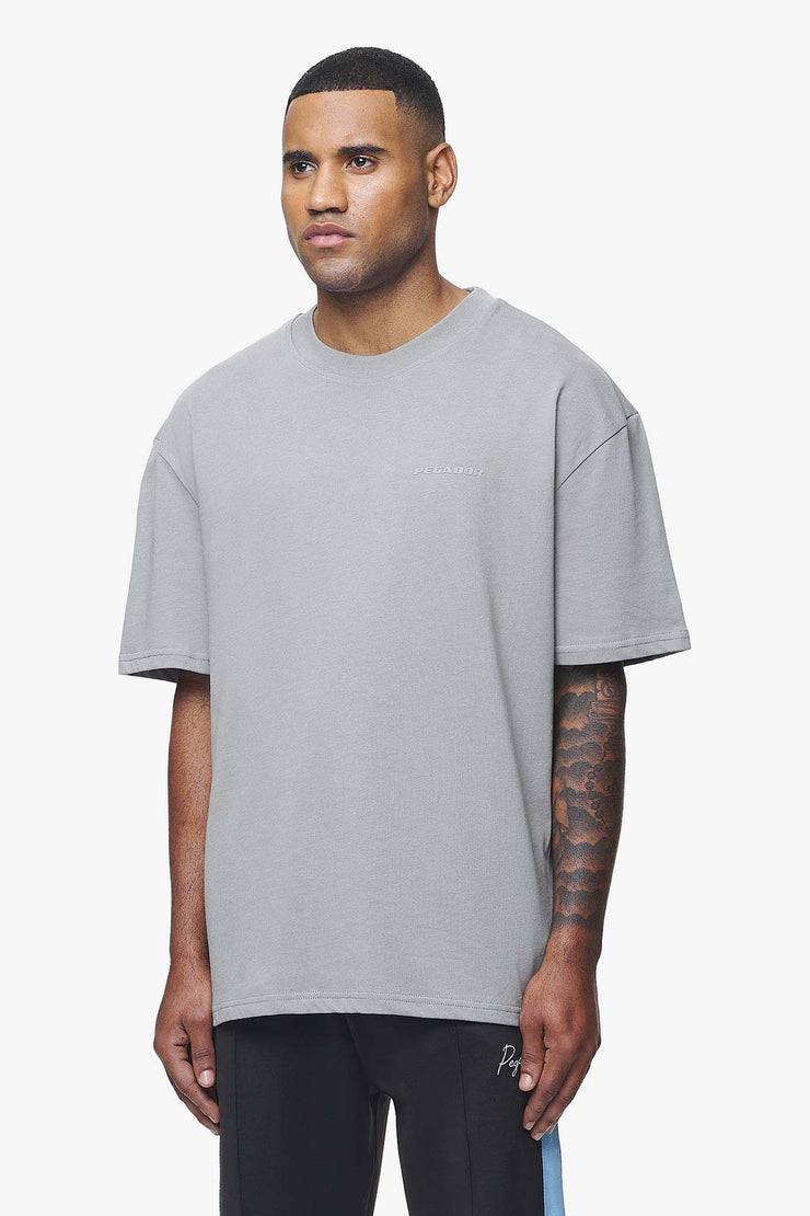 Pegador Logo Oversized Tee Vintage Washed Dusk Grey Gum Riesige Ersparnisse