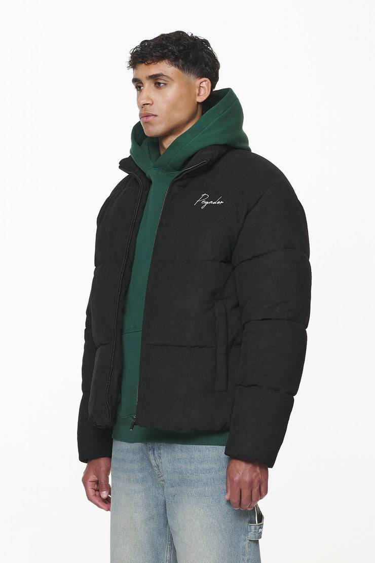 Pegador Sundre Cord Puffer Jacket Black Tiefpreis