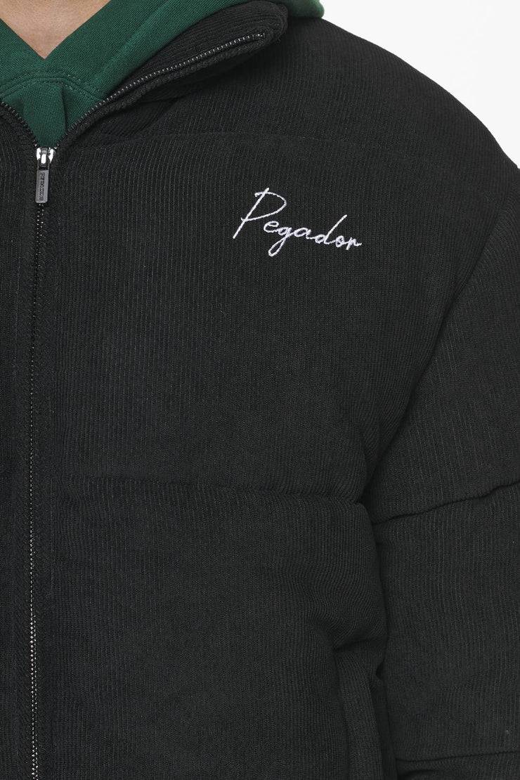 Pegador Sundre Cord Puffer Jacket Black Tiefpreis