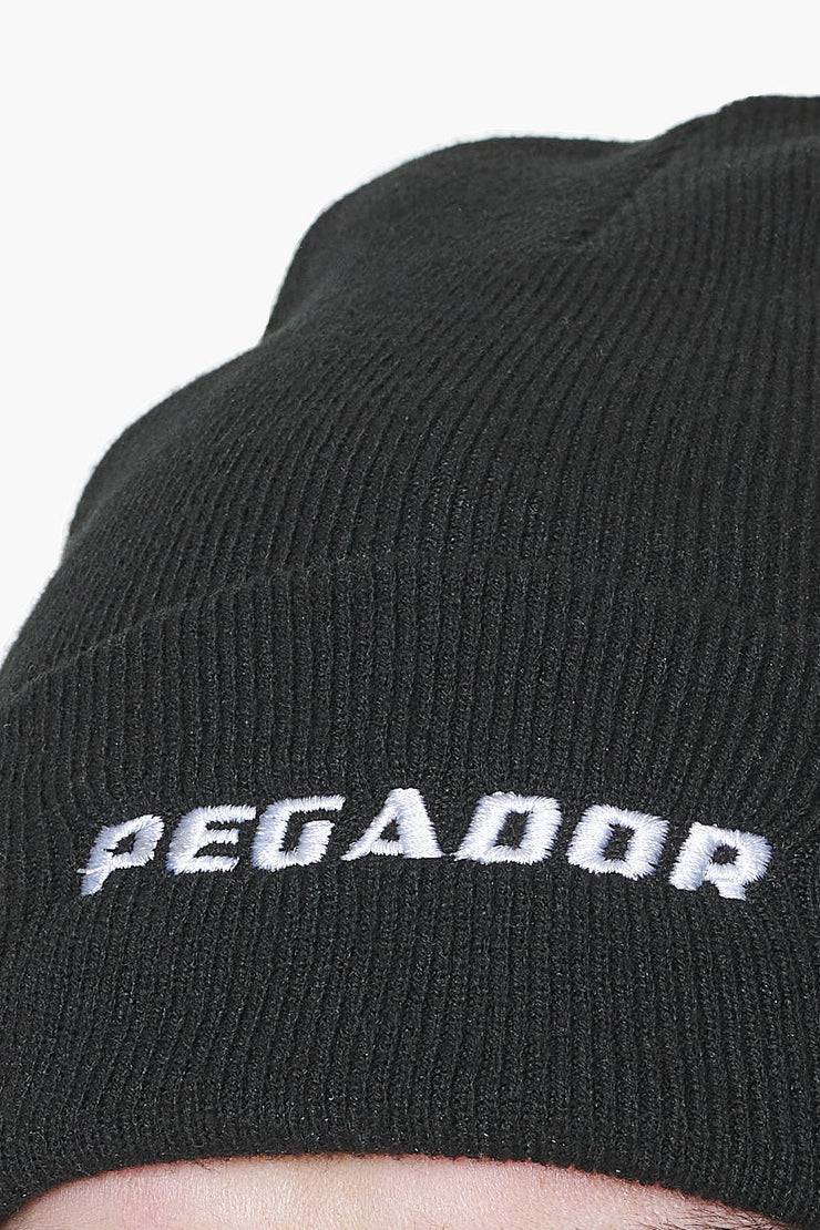 Pegador Logo Beanie Black White Nur für heute