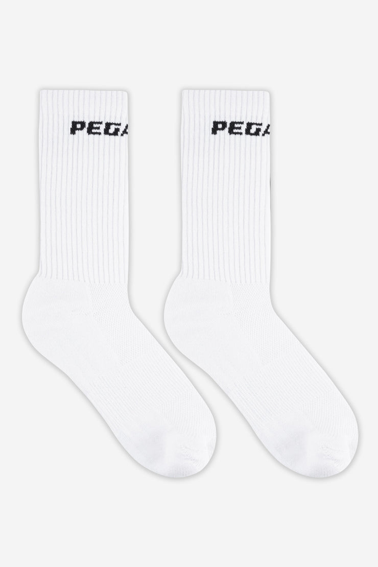 Pegador Logo Socks White Black 50% Rabatt mit kostenlosem Versand