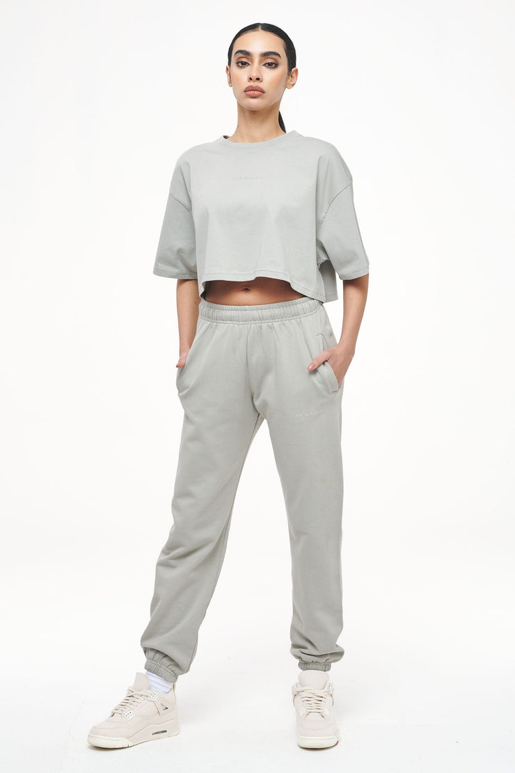 Pegador Grace High Waisted Sweat Pants Vintage Washed Quiet Gray Begrenzt auf 3 Tage