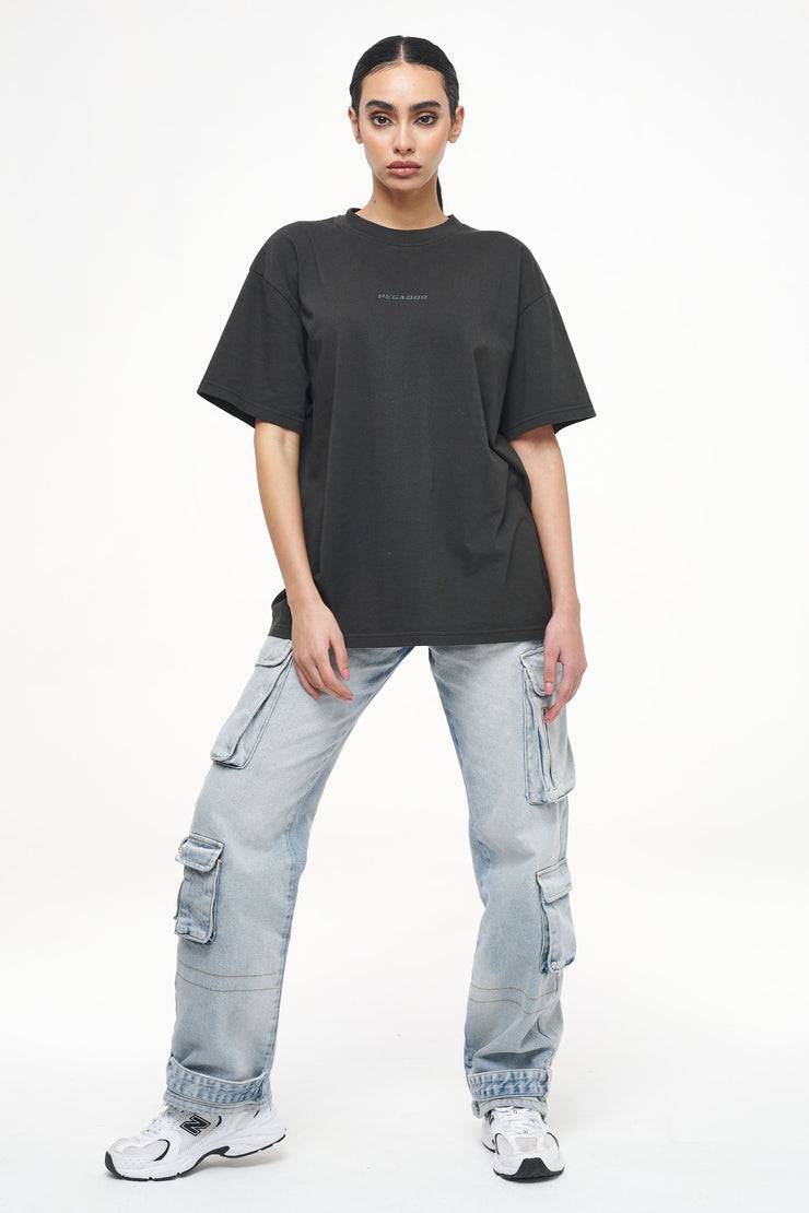 Pegador Beverly Oversized Tee Vintage Washed Iron Grey Gum Black Friday Preise