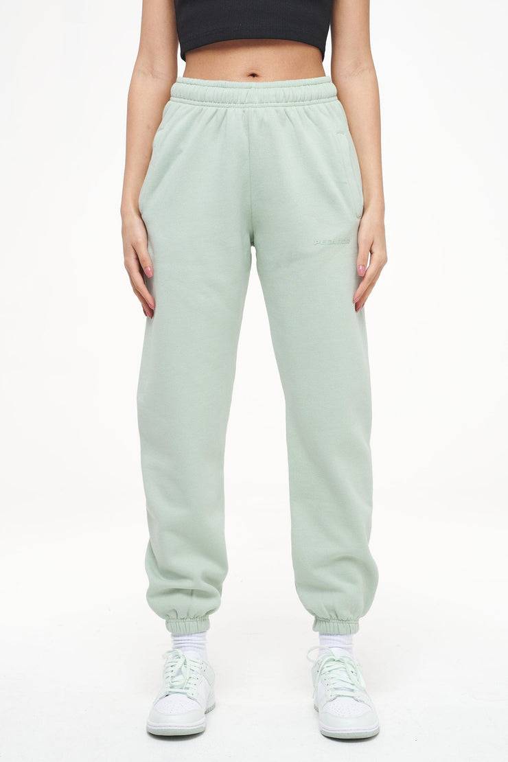 Pegador Grace High Waisted Sweat Pants Vintage Washed Milky Green Gum Online