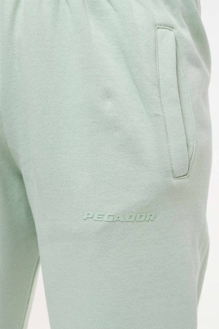 Pegador Grace High Waisted Sweat Pants Vintage Washed Milky Green Gum Online