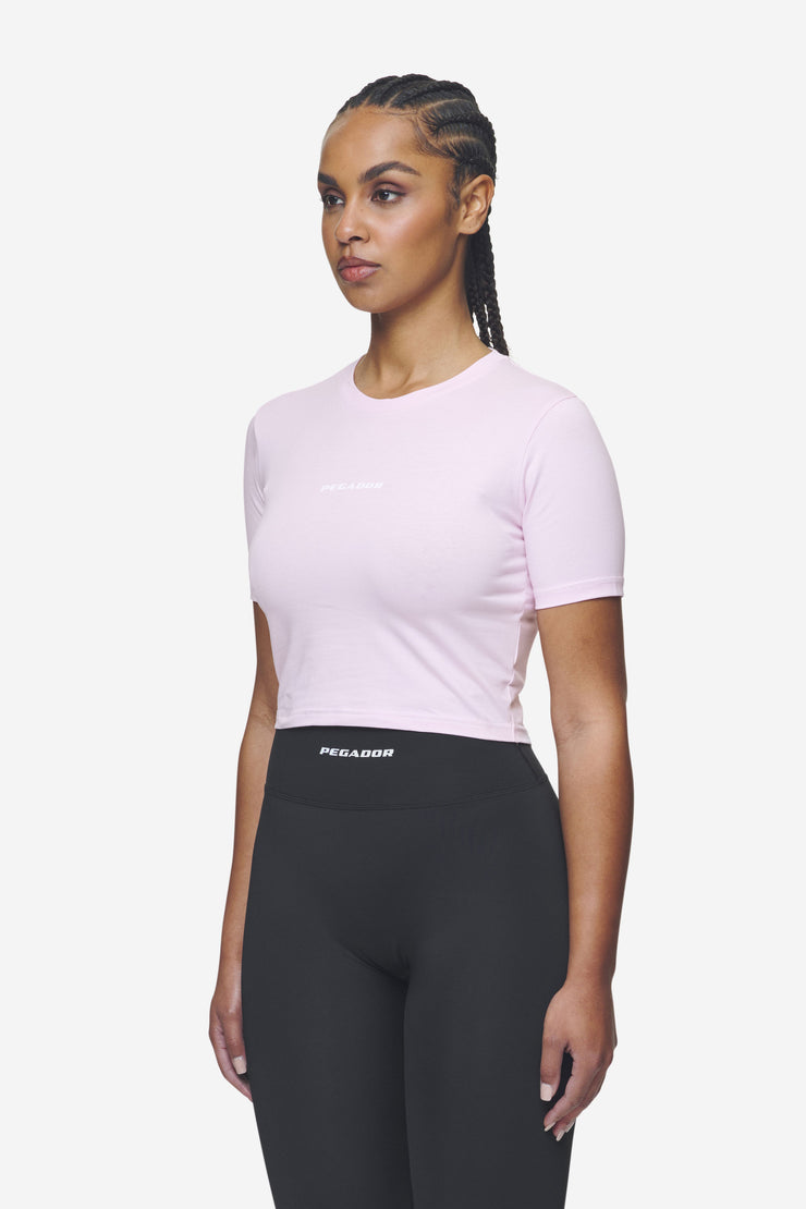 Pegador Ines Cropped Baby Tee Washed Bubblegum White Gum Blitzverkäufe