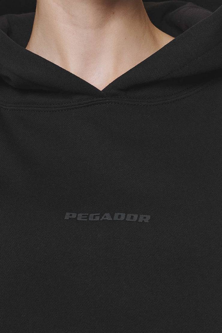 Pegador Clarita Logo Oversized Hoodie Black Gum Flash Sale