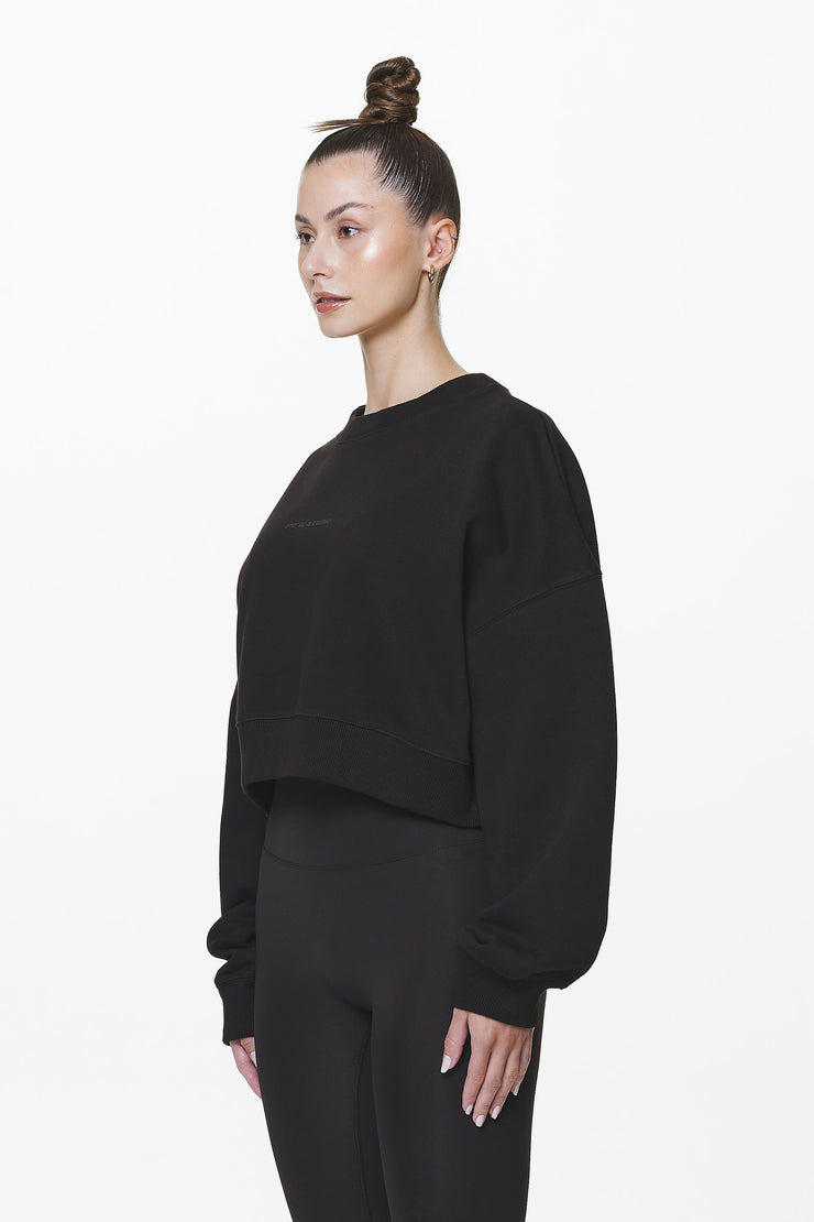Pegador Londa Cropped Oversized Sweater Black Gum Online Shopping