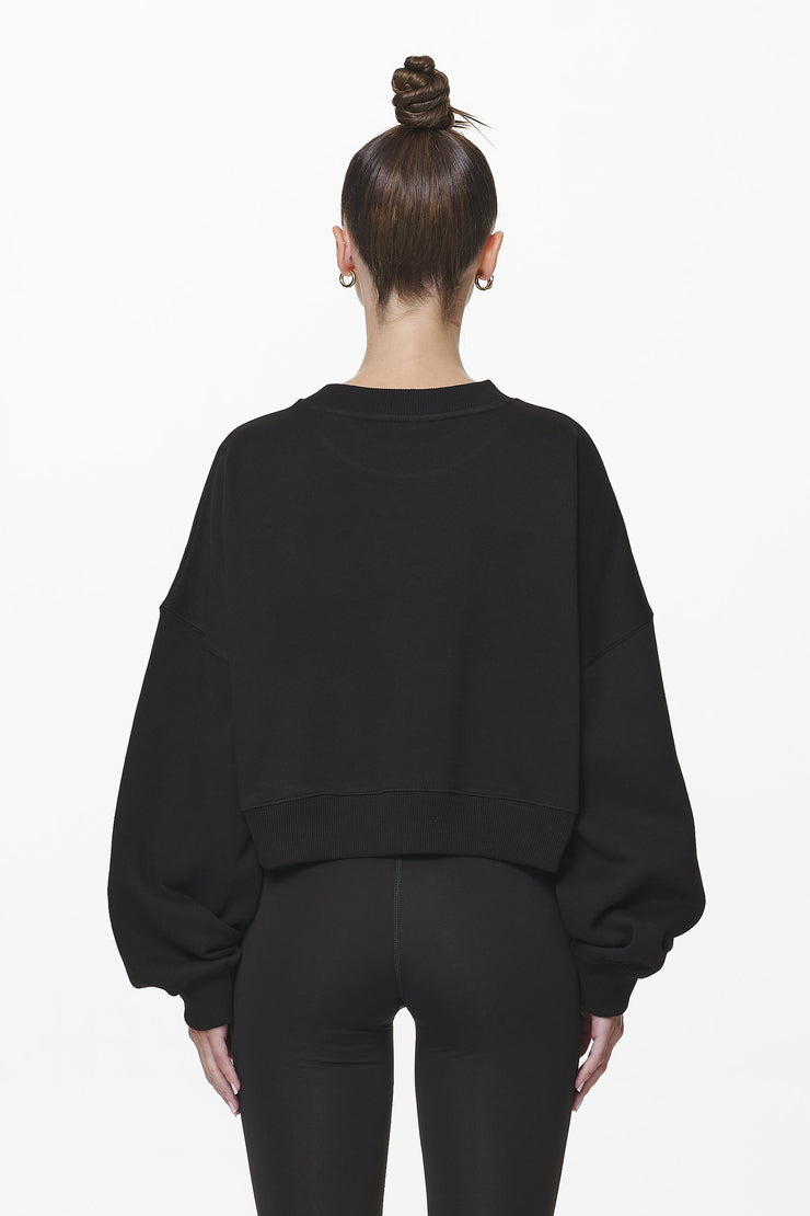 Pegador Londa Cropped Oversized Sweater Black Gum Online Shopping