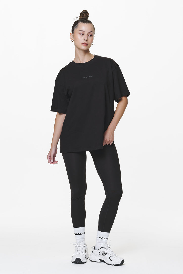 Pegador Beverly Logo Oversized Tee Black Gum Exklusivangebot