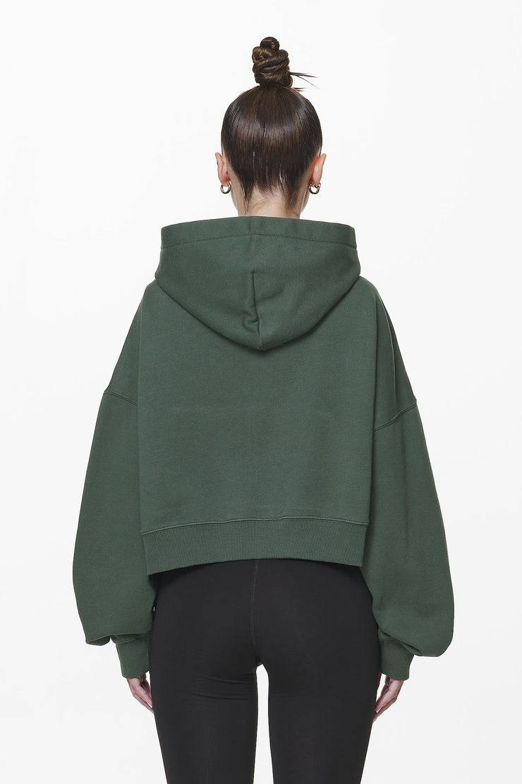 Pegador Salita Oversized Cropped Hoodie Washed Sage Green Gum Valentinstagsangebot