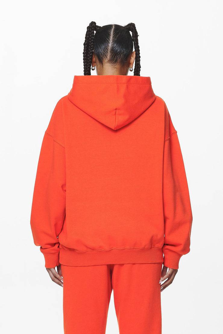 Pegador Clarita Logo Oversized Hoodie Washed Signal Red Gum Top Angebot